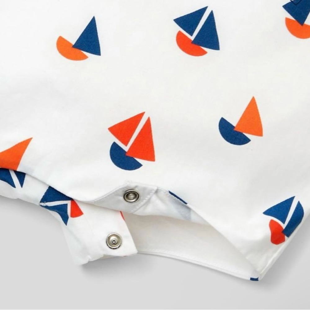 Jacadi Baby Unisex Sailboat Romper - Size 12M - Picture 16 of 16